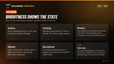 Cards describing the three swing sizes and the active, testing, broken and retest states thumbnail